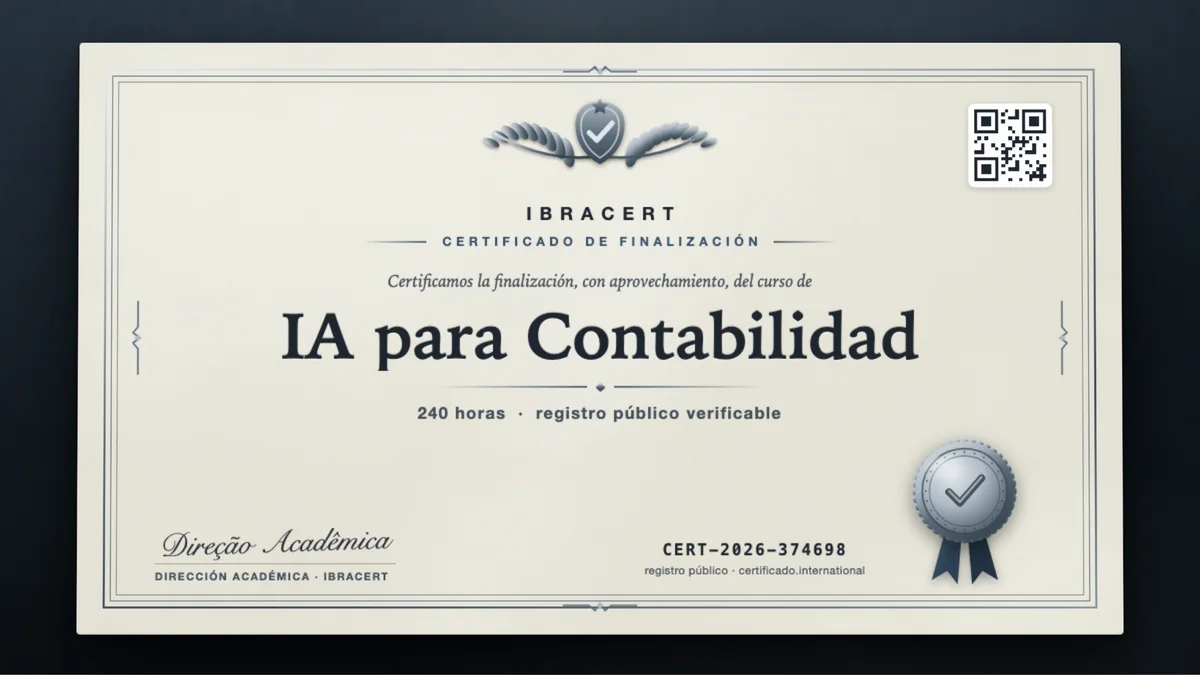 Portada del curso IA para Contabilidad