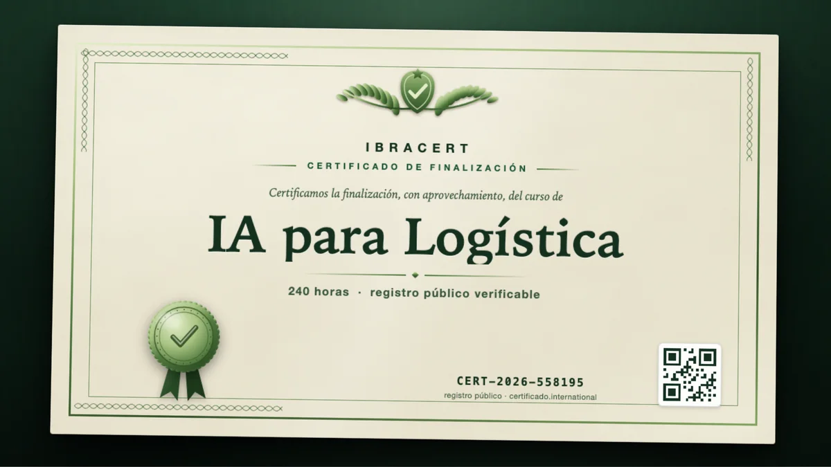 Portada del curso IA para Logística