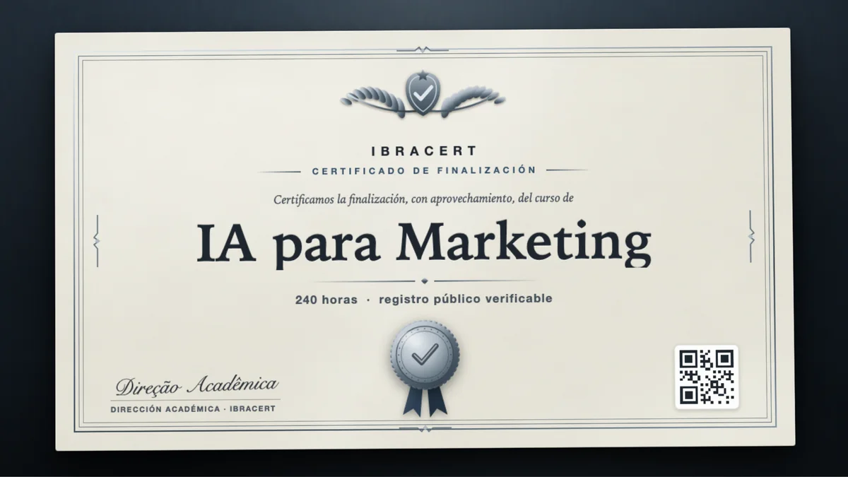 Portada del curso IA para Marketing
