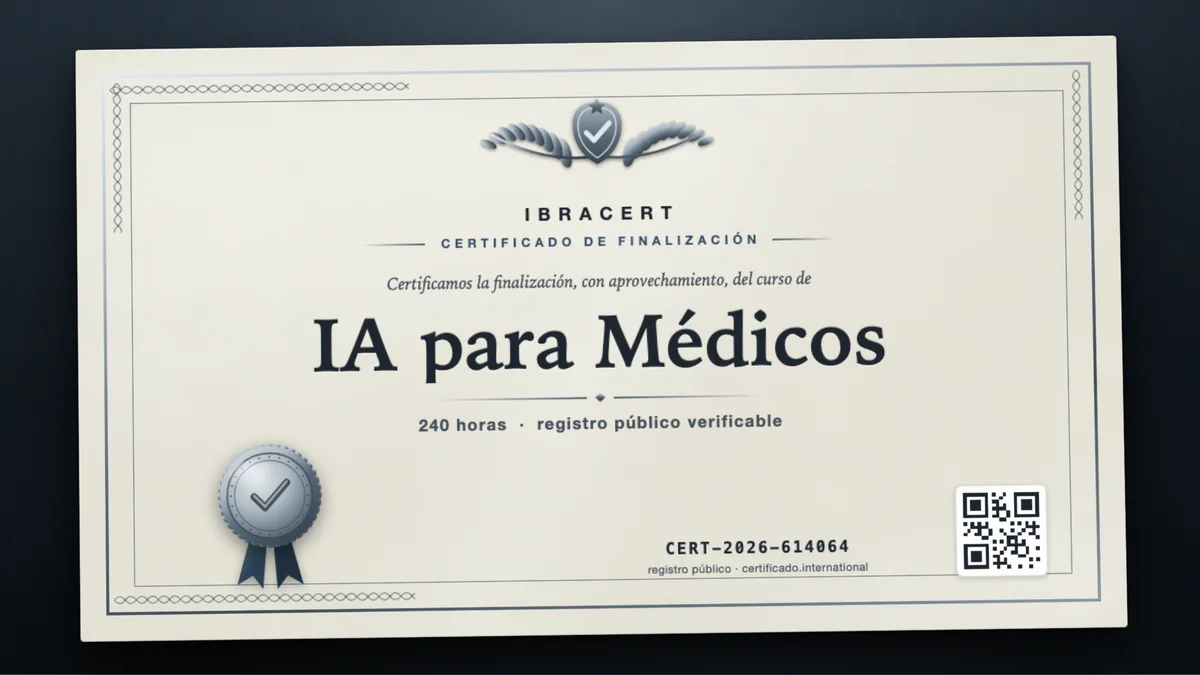 Portada del curso IA para Médicos