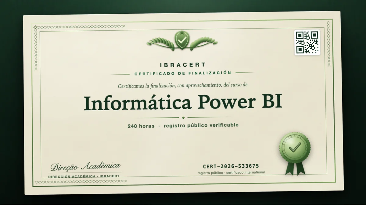 Portada del curso Informática Power BI