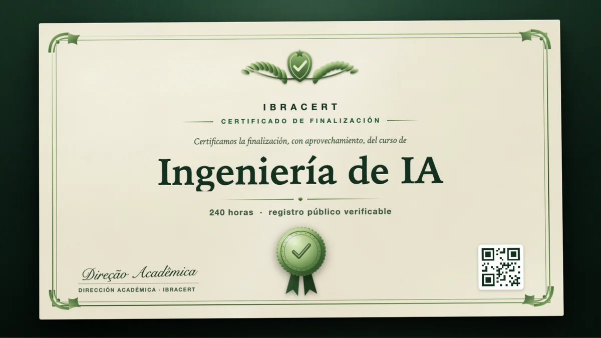 Portada del curso Ingeniería de IA