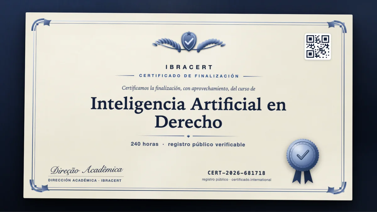 Portada del curso Inteligencia Artificial en Derecho
