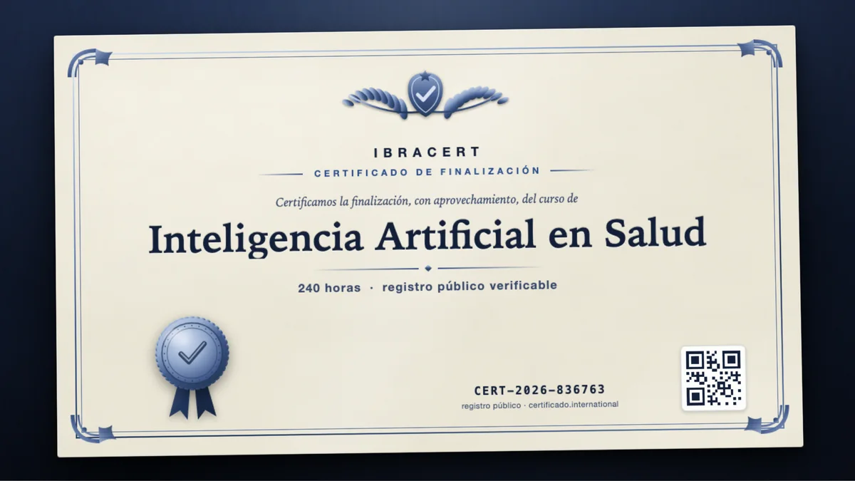 Portada del curso Inteligencia Artificial en Salud