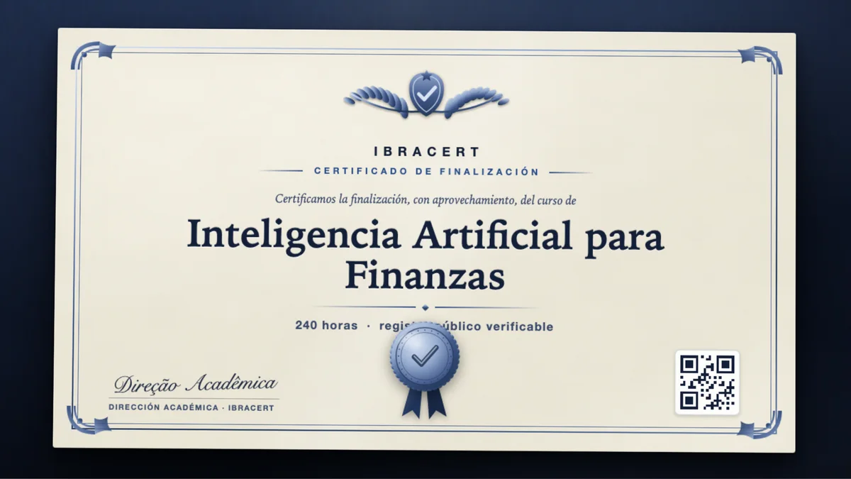 Portada del curso Inteligencia Artificial para Finanzas