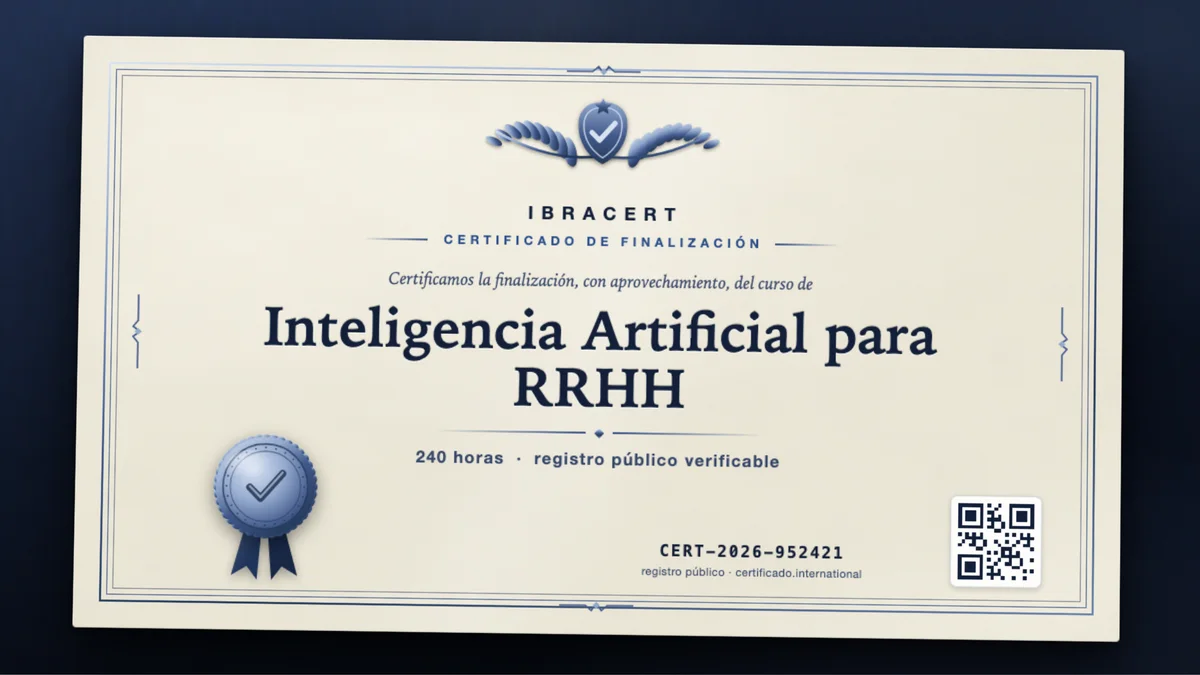 Portada del curso Inteligencia Artificial para RRHH