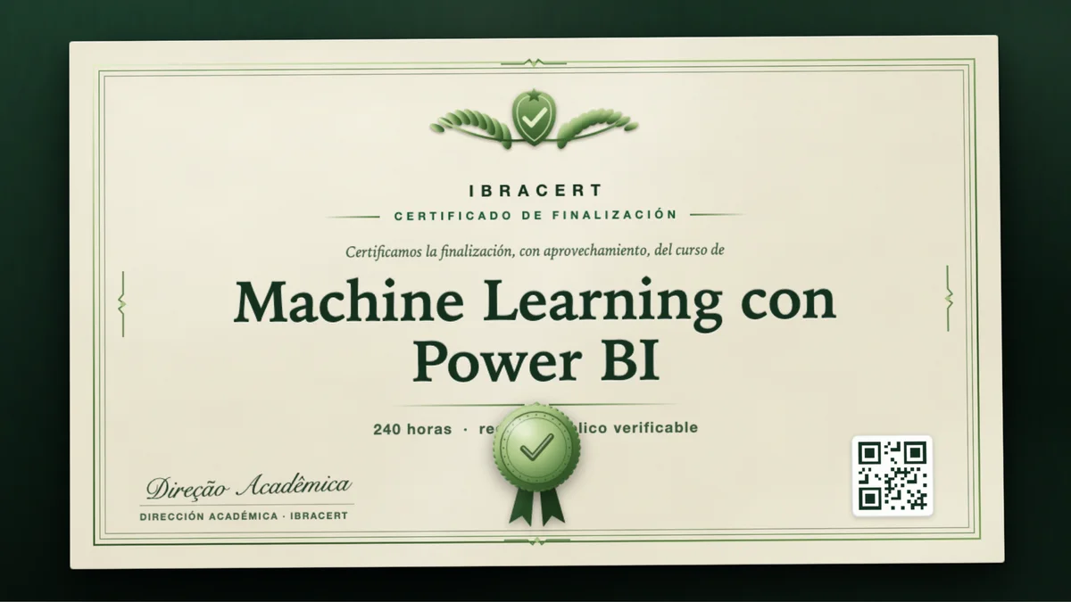 Portada del curso Machine Learning con Power BI