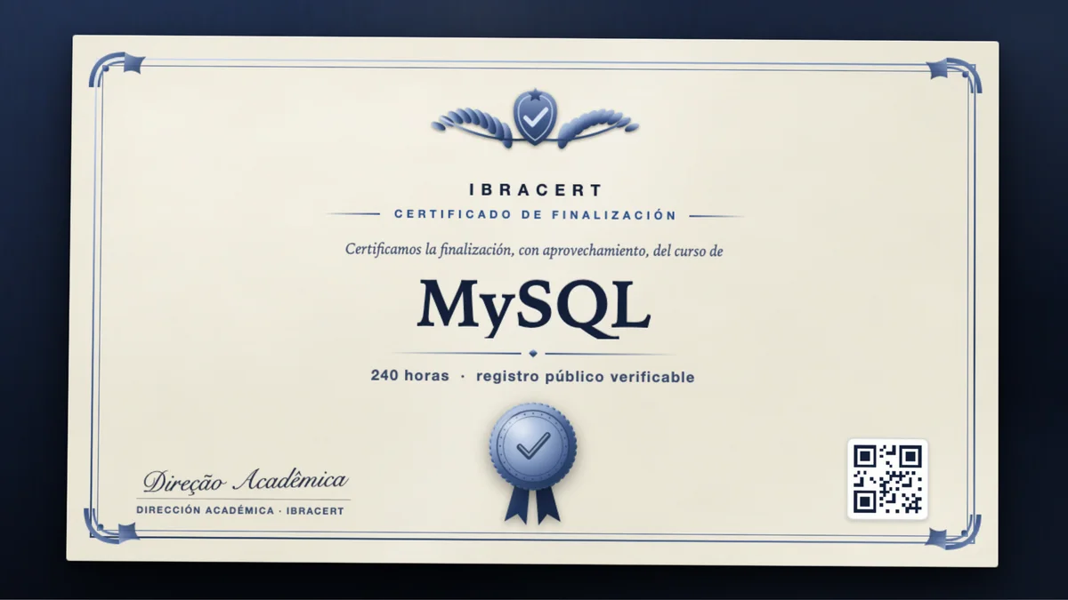 Portada del curso MySQL