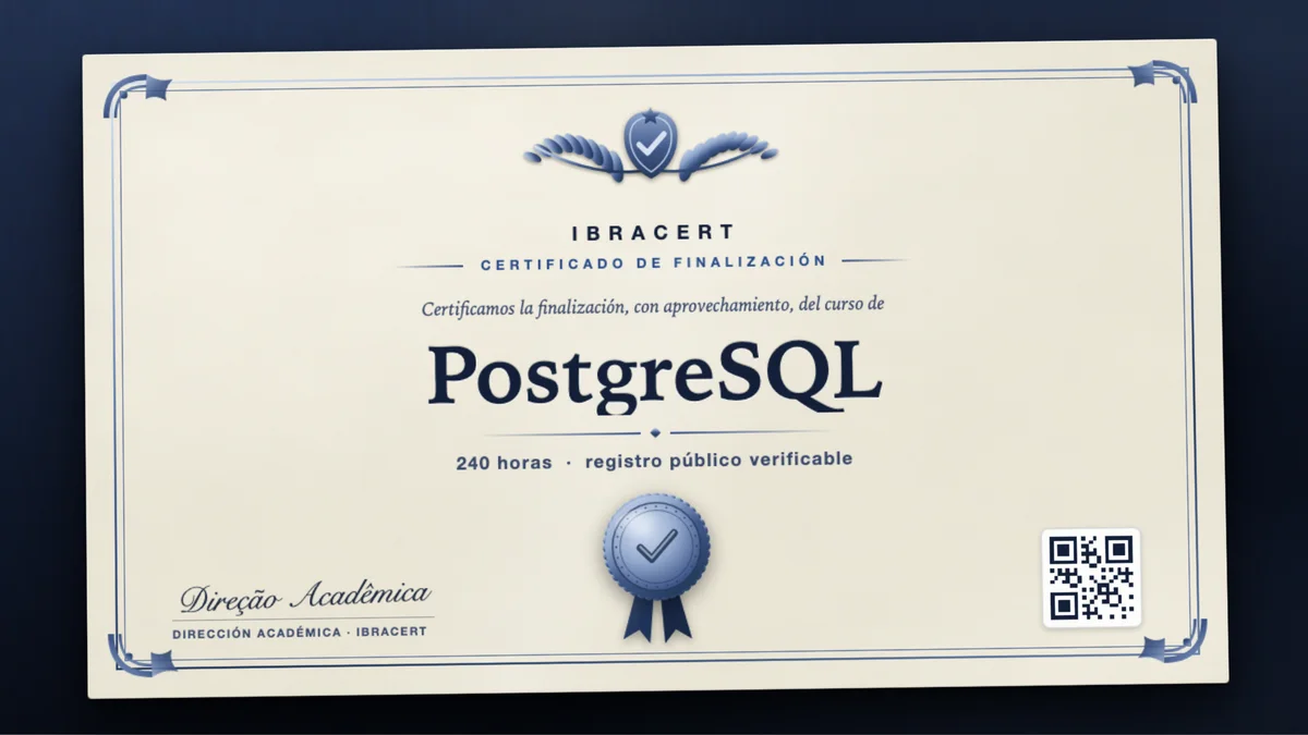 Portada del curso PostgreSQL