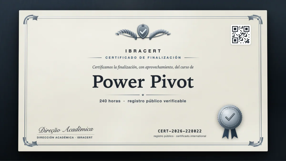 Portada del curso Power Pivot