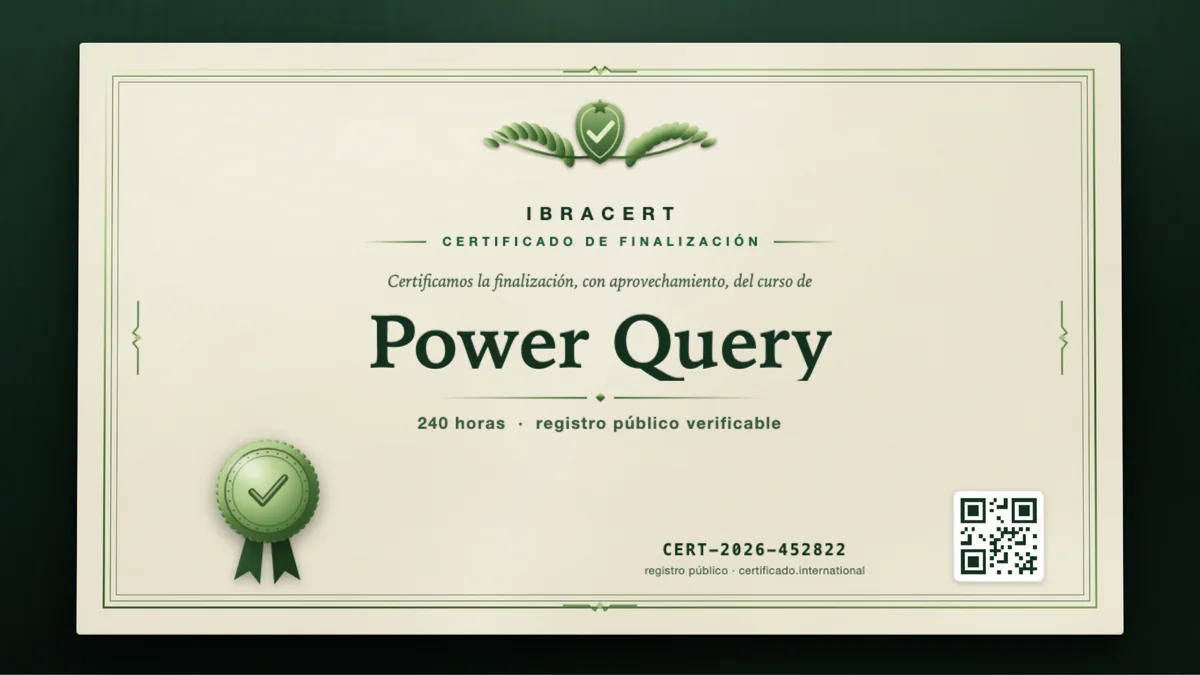 Portada del curso Power Query