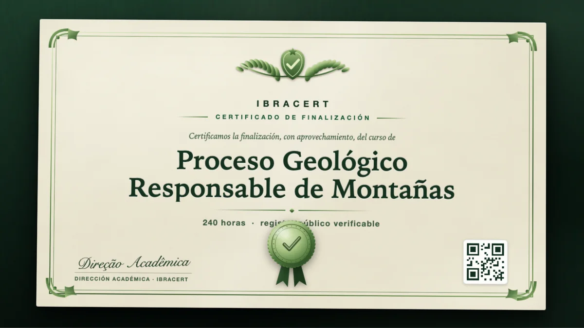 Portada del curso Proceso Geológico Responsable de Montañas
