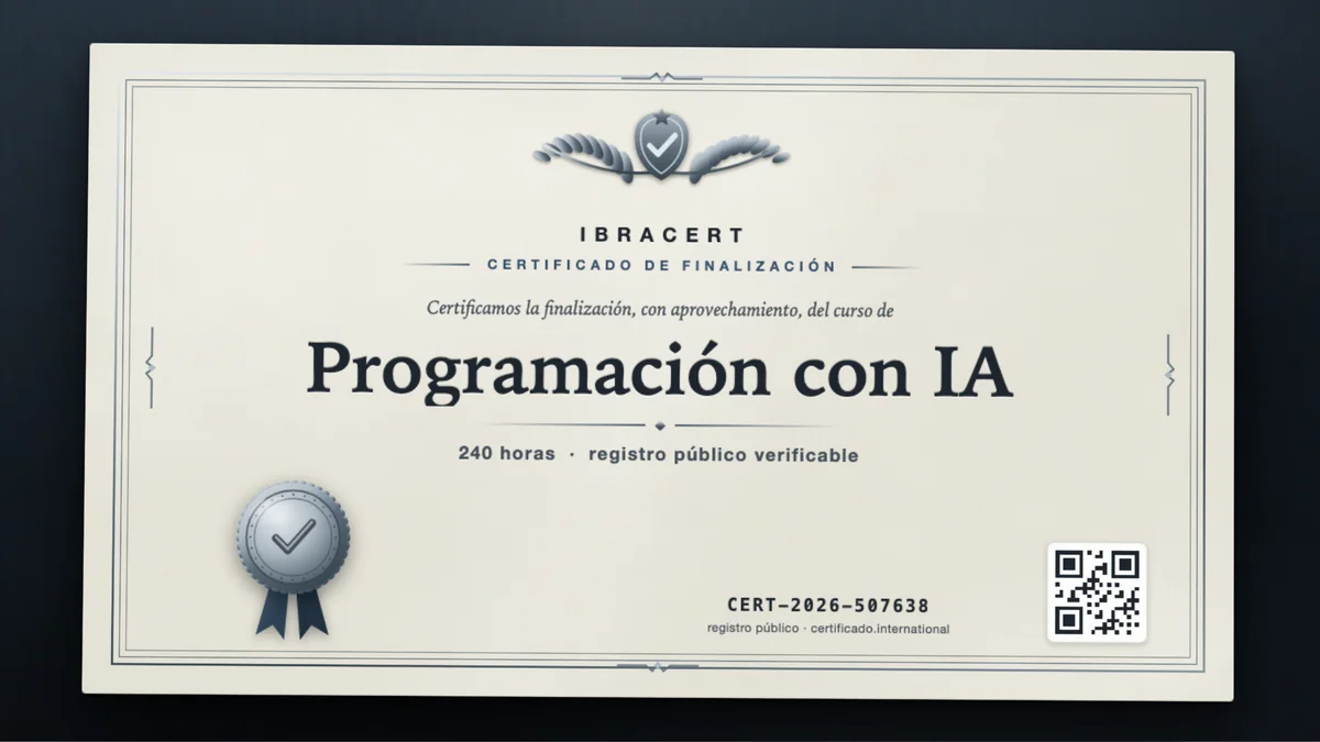Portada del curso Programación con IA