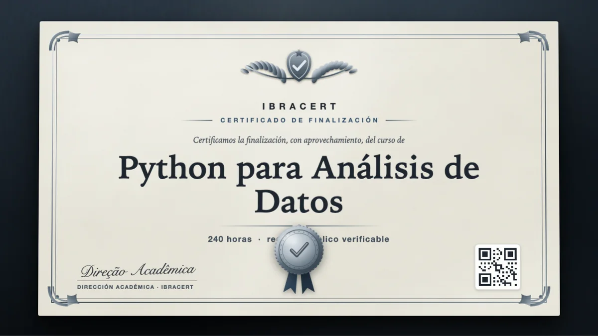 Portada del curso Python para Análisis de Datos