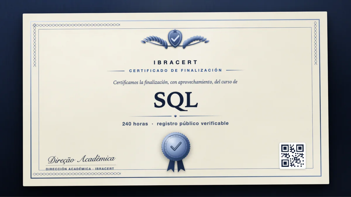 Portada del curso SQL