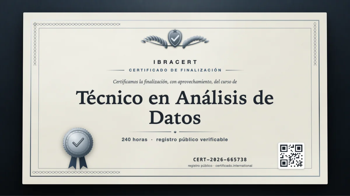 Portada del curso Técnico en Análisis de Datos