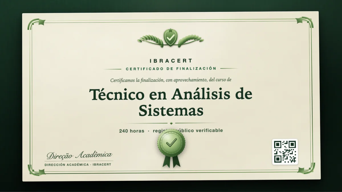 Portada del curso Técnico en Análisis de Sistemas