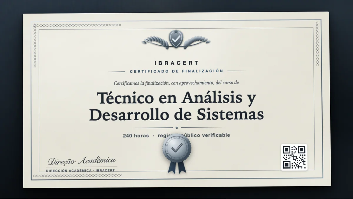 Portada del curso Técnico en Análisis y Desarrollo de Sistemas