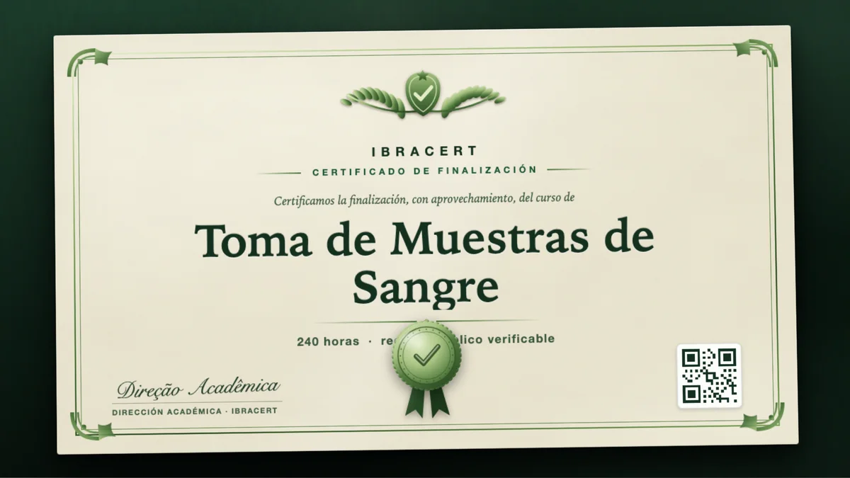 Portada del curso Toma de Muestras de Sangre