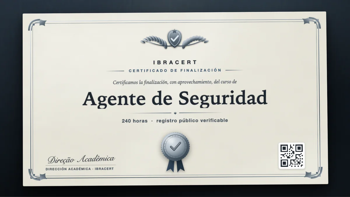 Portada del curso Agente de Seguridad