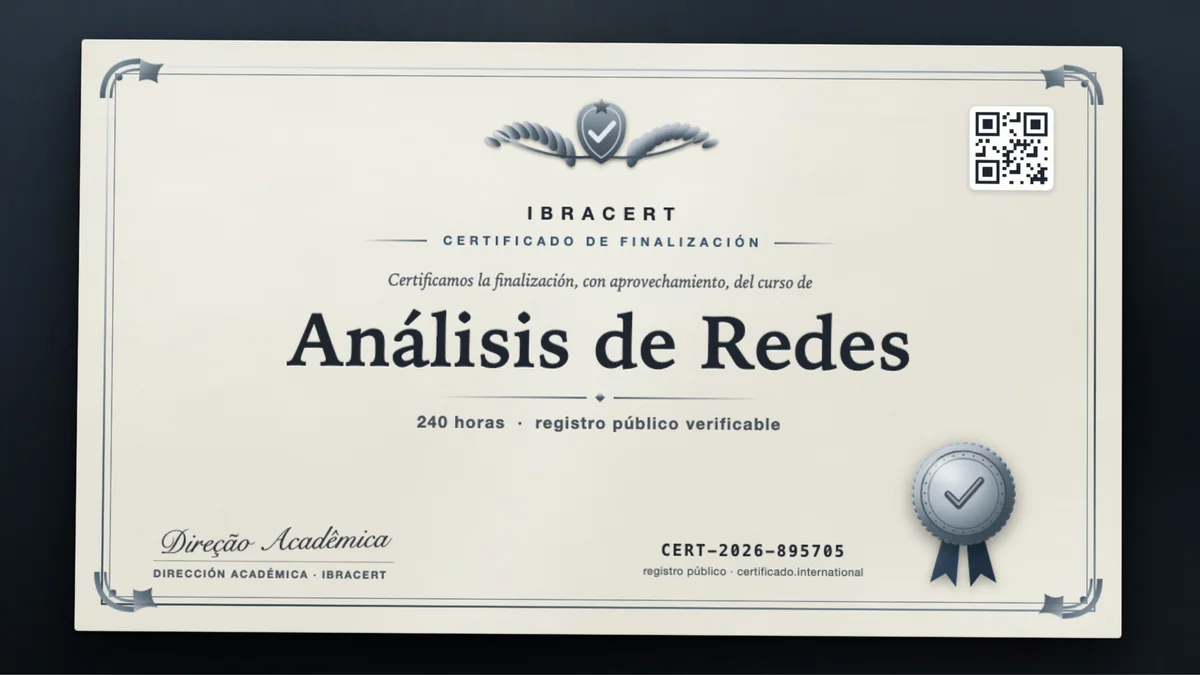 Portada del curso Análisis de Redes