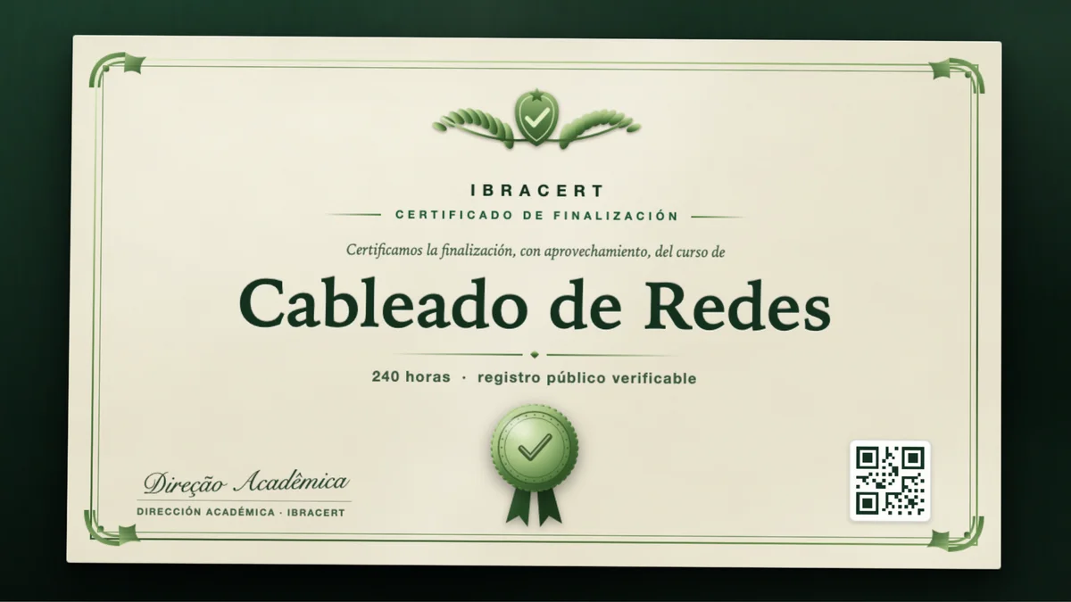 Portada del curso Cableado de Redes
