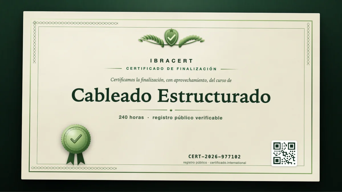 Portada del curso Cableado Estructurado