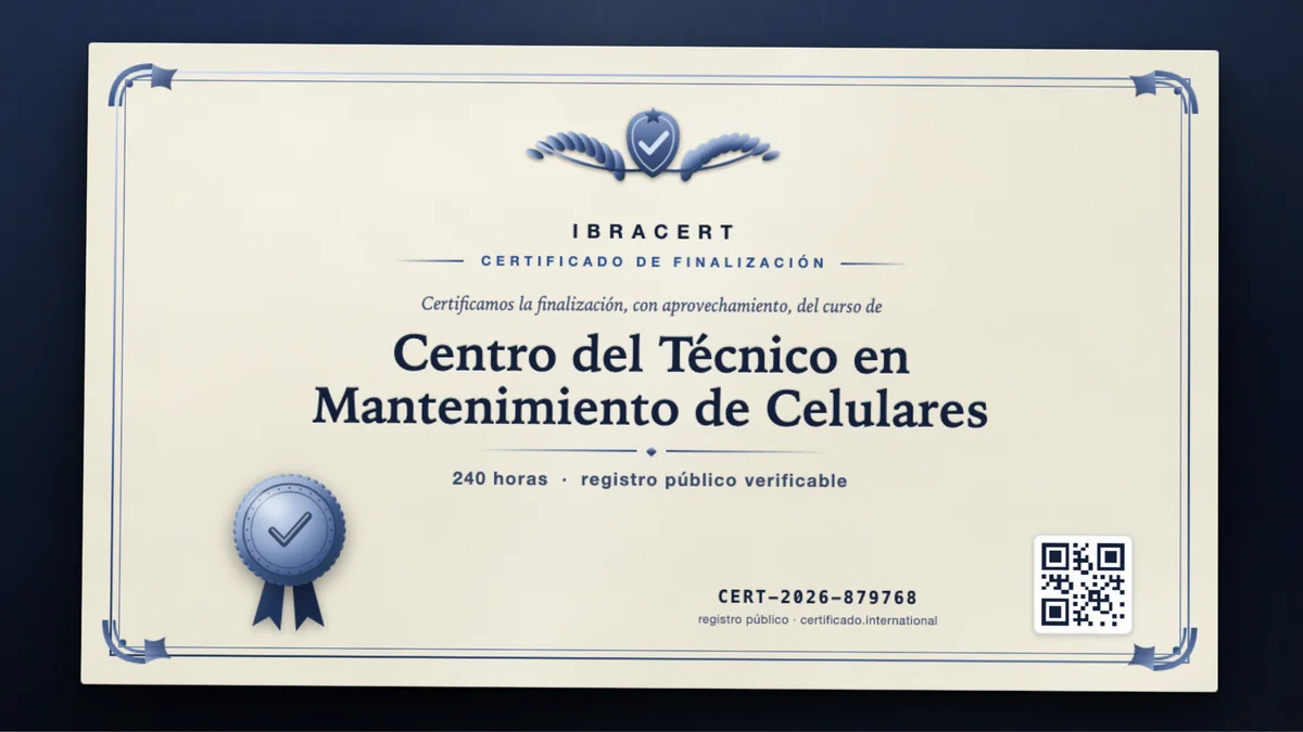 Portada del curso Centro del Técnico en Mantenimiento de Celulares