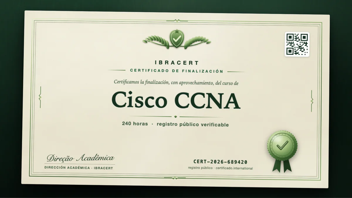 Portada del curso Cisco CCNA