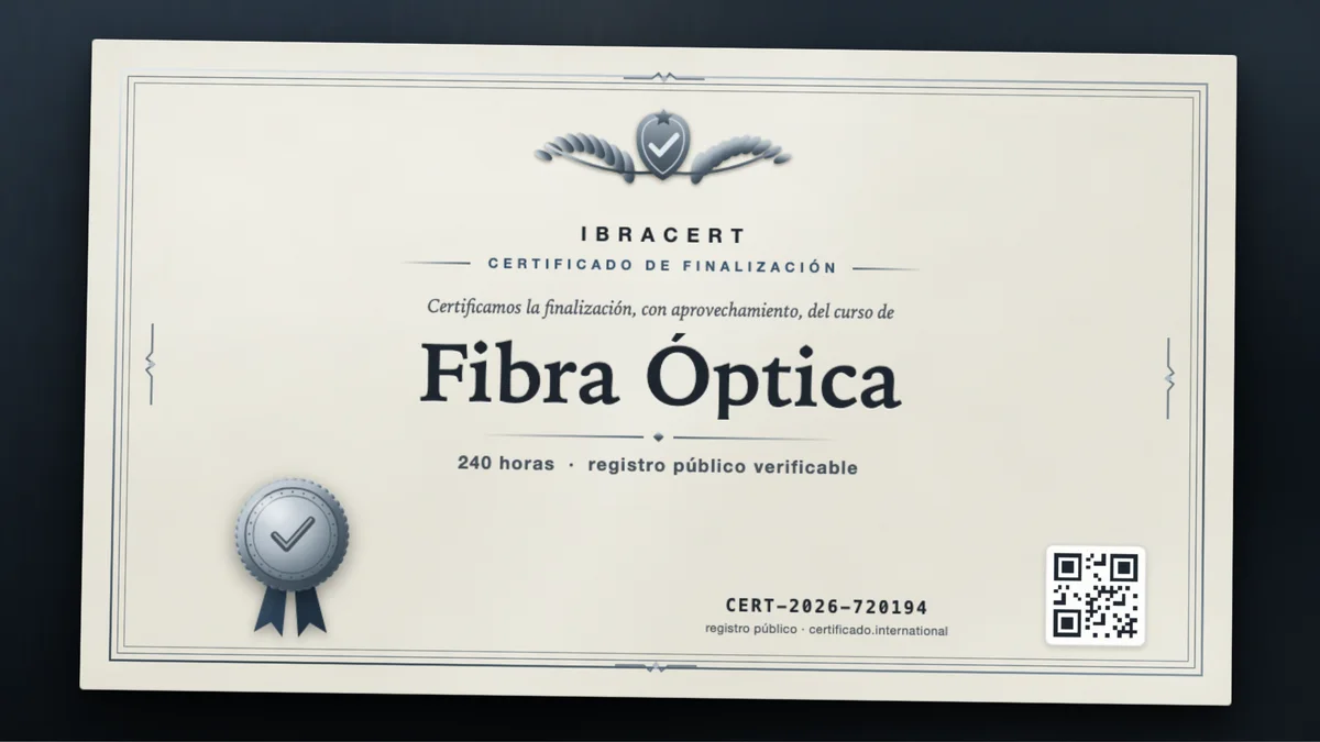 Portada del curso Fibra Óptica