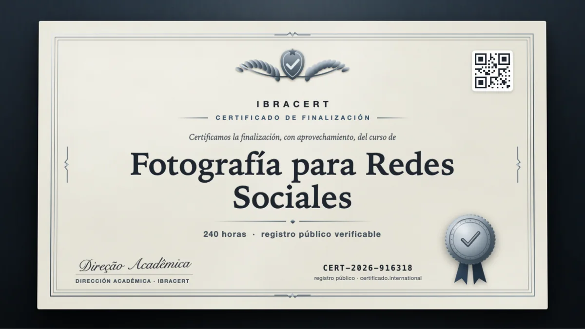 Portada del curso Fotografía para Redes Sociales