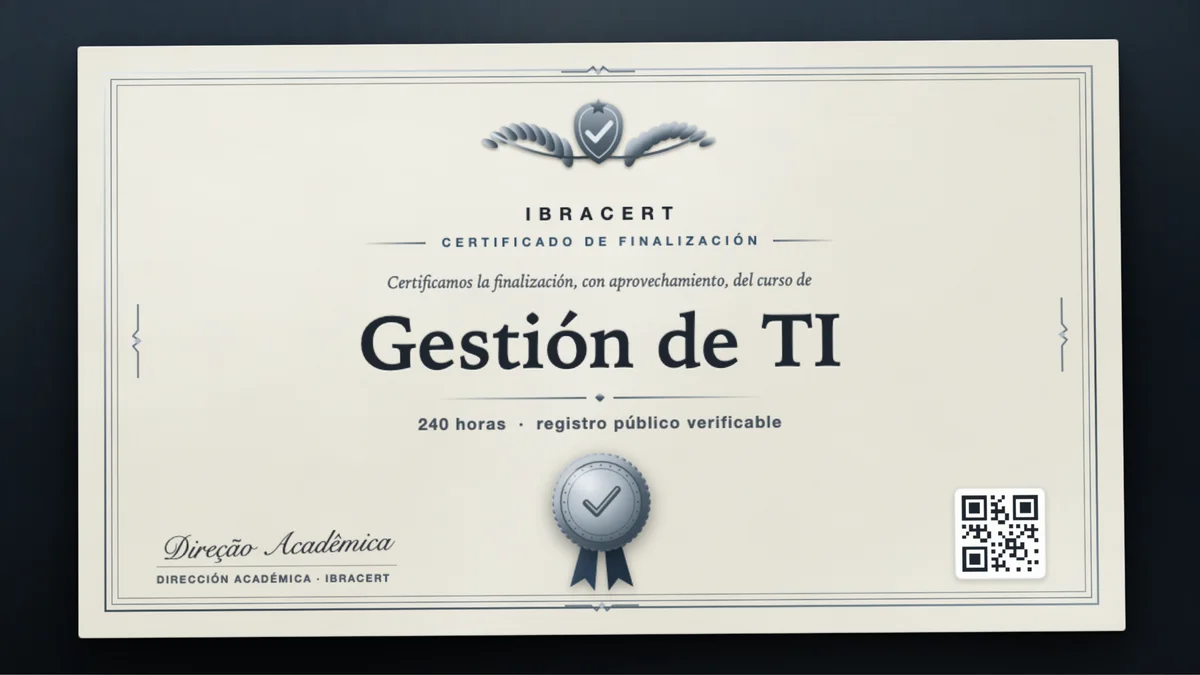 Portada del curso Gestión de TI
