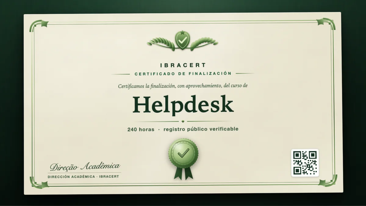 Portada del curso Helpdesk