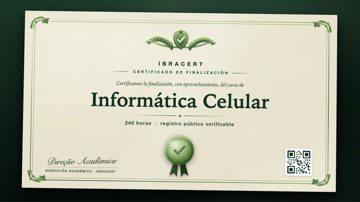 Portada del curso Informática Celular