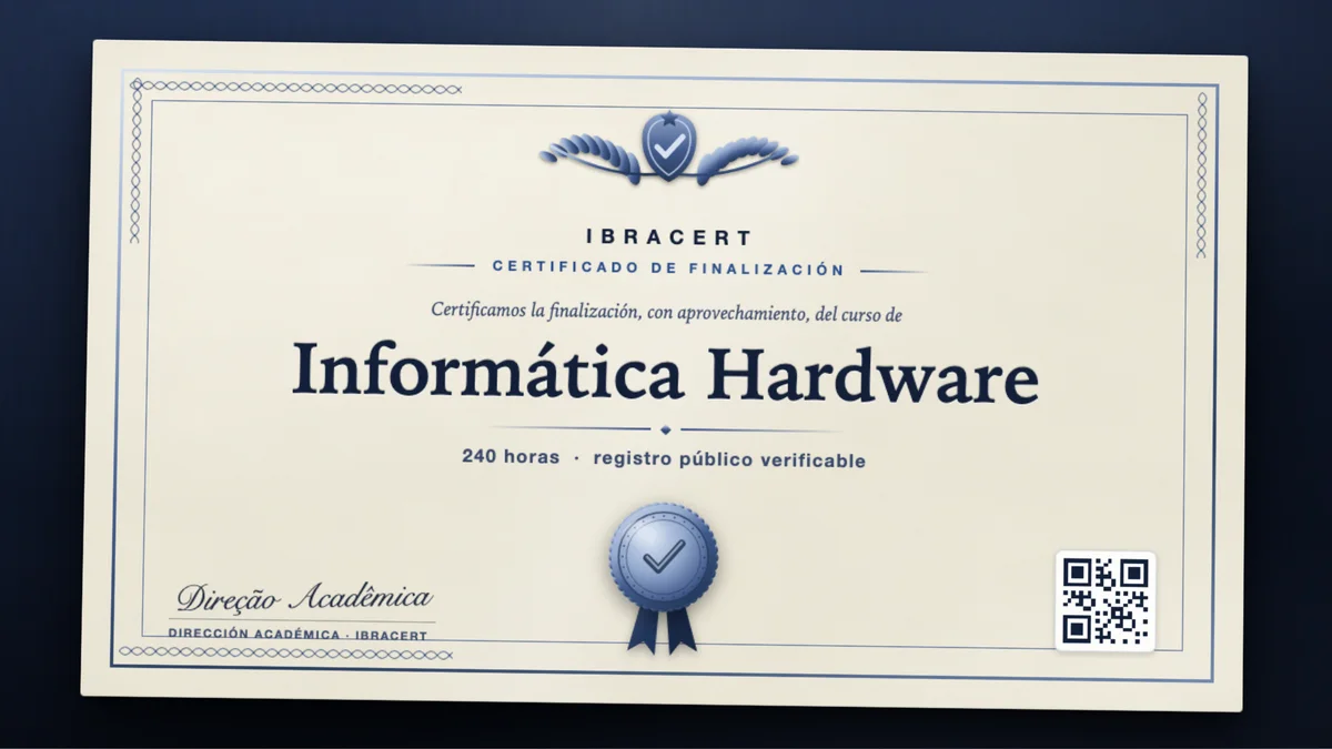 Portada del curso Informática Hardware