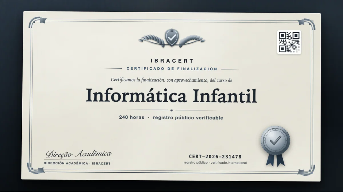 Portada del curso Informática Infantil