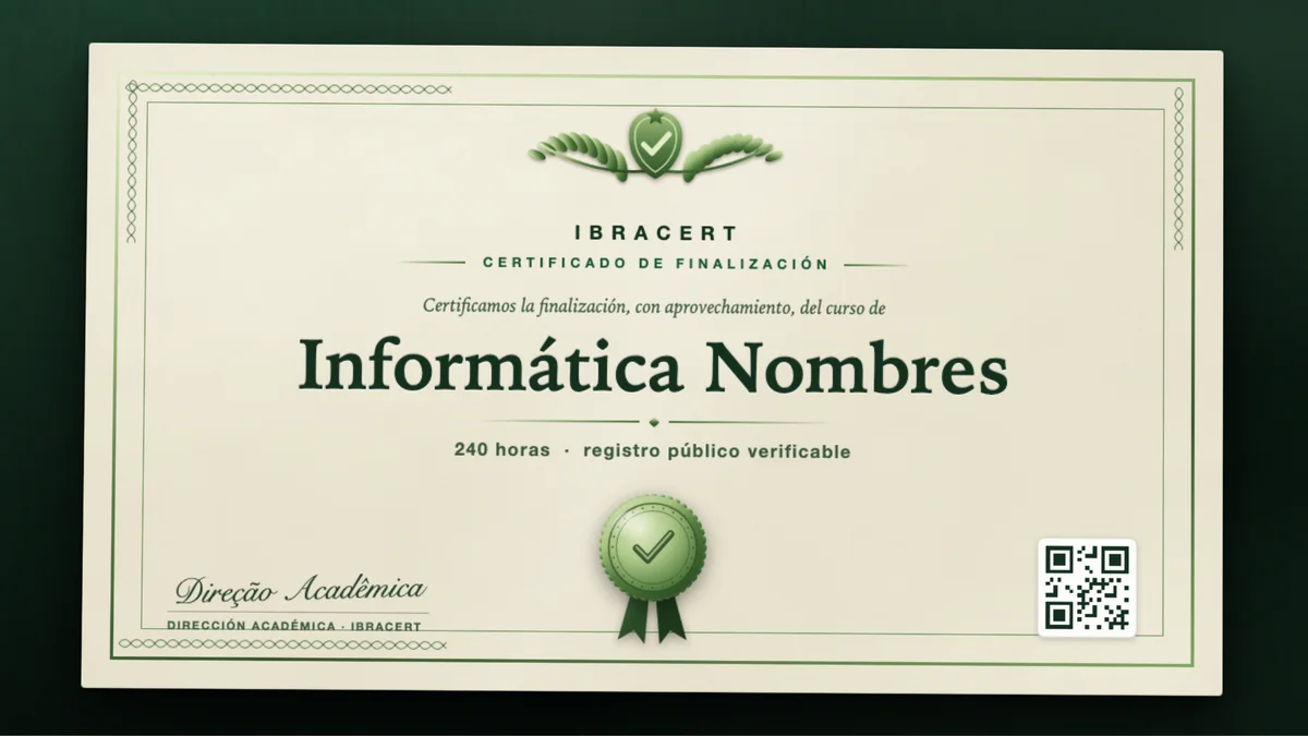 Portada del curso Informática Nombres