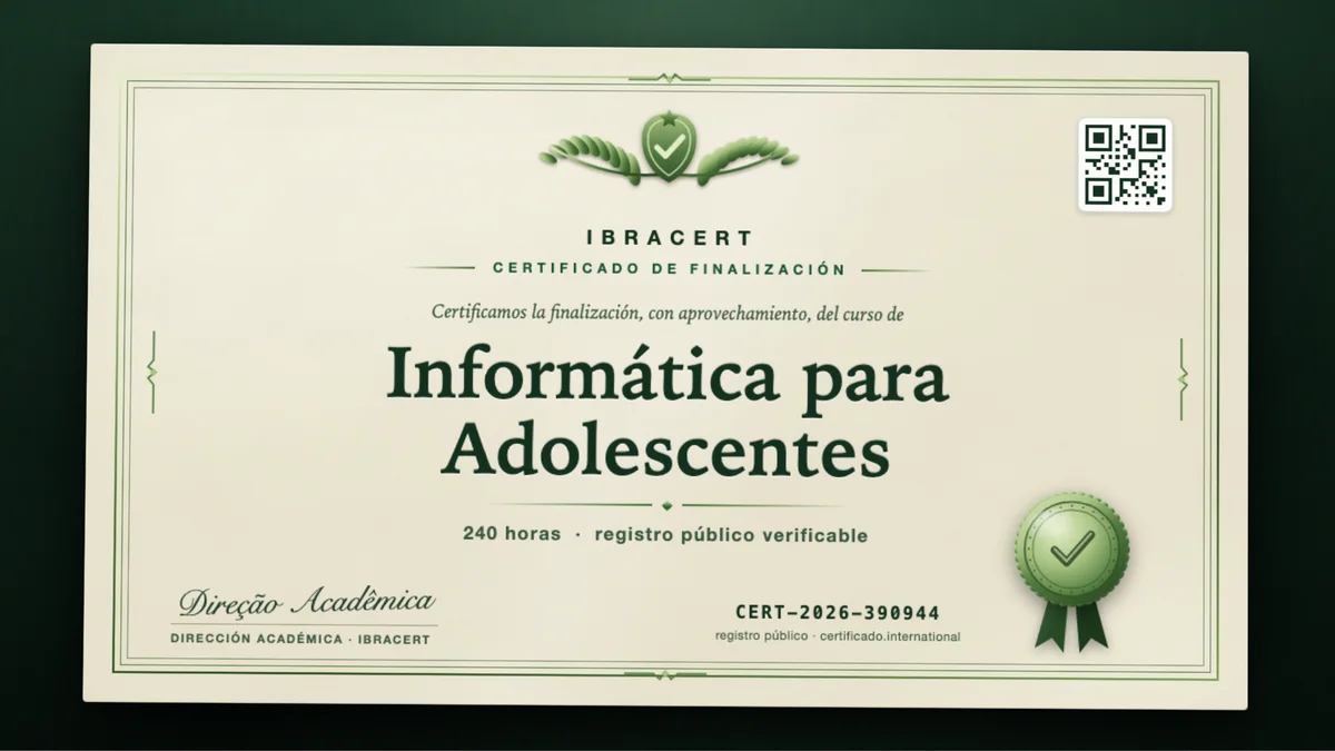 Portada del curso Informática para Adolescentes