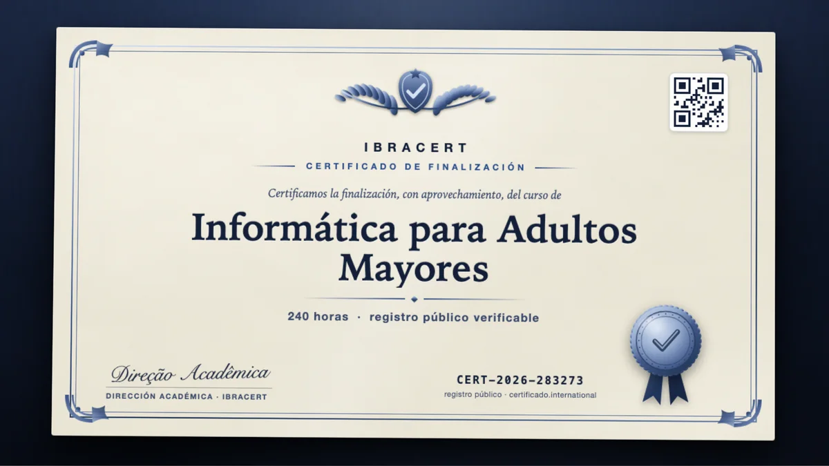 Portada del curso Informática para Adultos Mayores