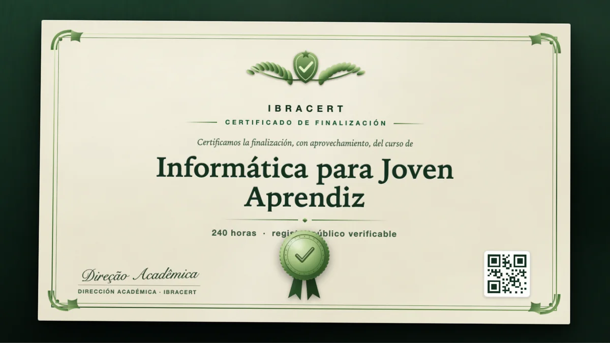 Portada del curso Informática para Joven Aprendiz