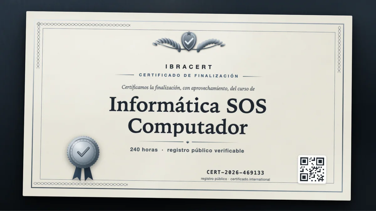 Portada del curso Informática SOS Computador