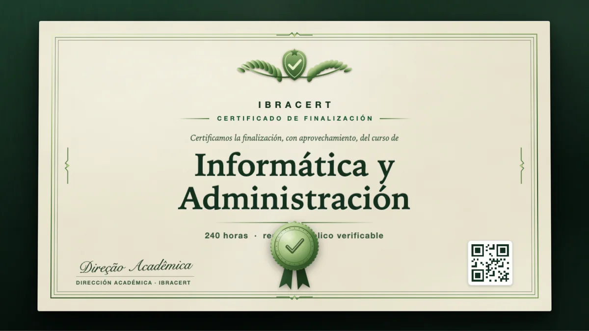 Portada del curso Informática y Administración
