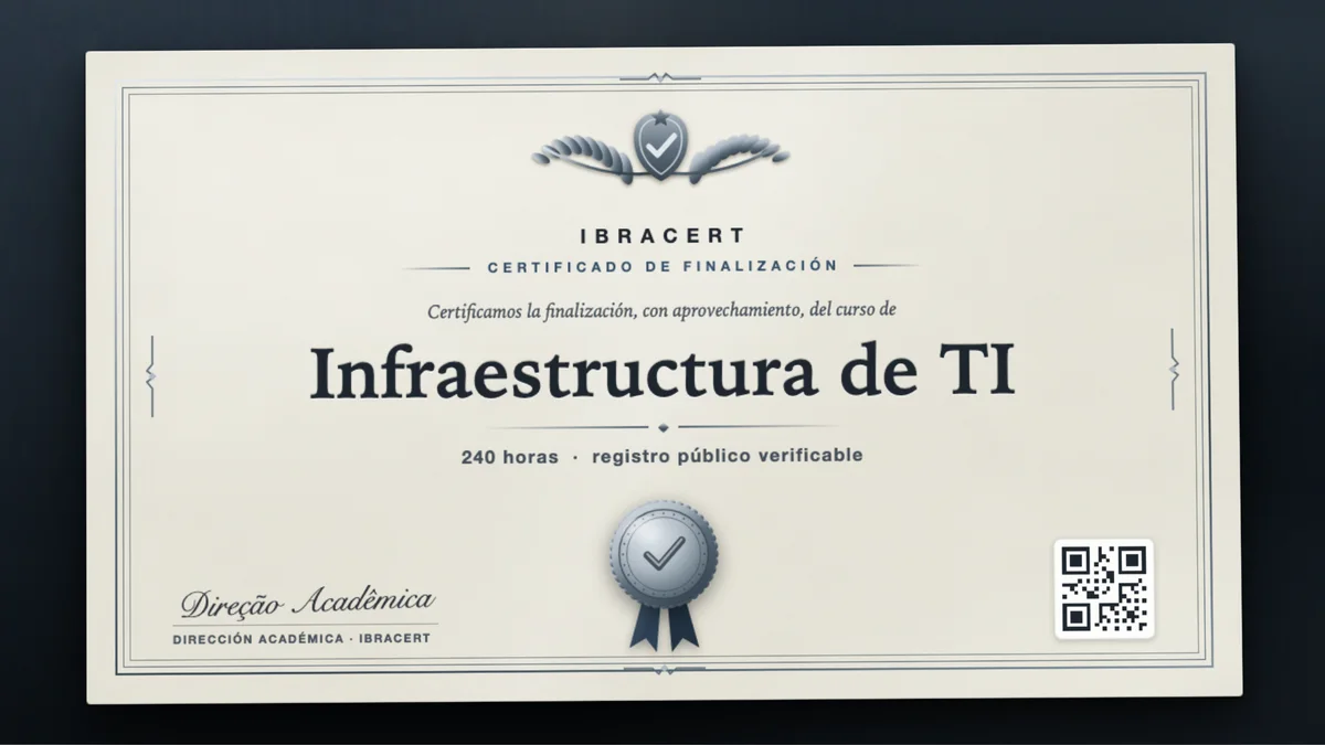 Portada del curso Infraestructura de TI