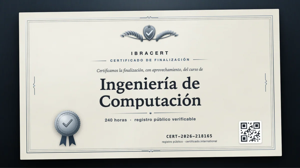Portada del curso Ingeniería de Computación