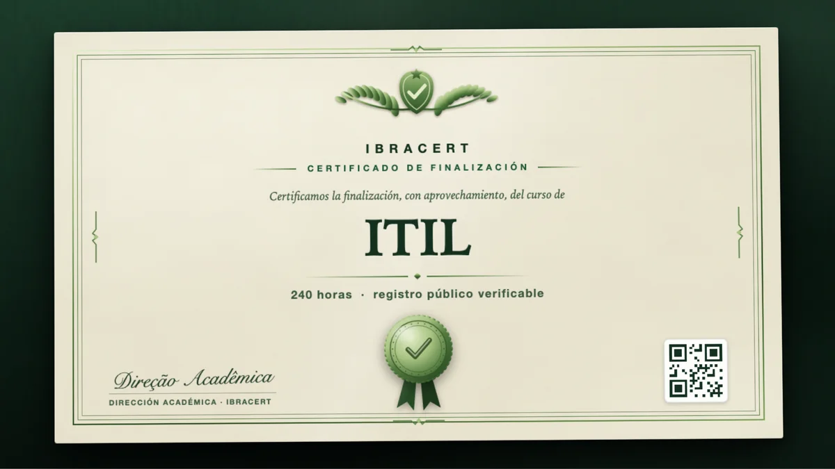 Portada del curso ITIL