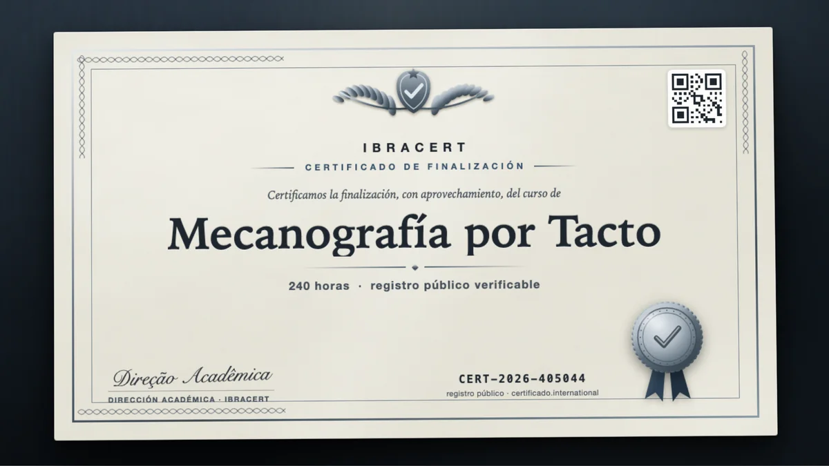 Portada del curso Mecanografía por Tacto