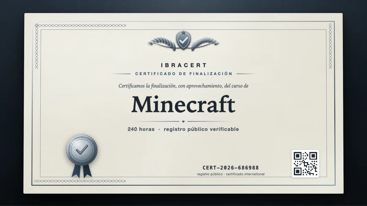 Portada del curso Minecraft
