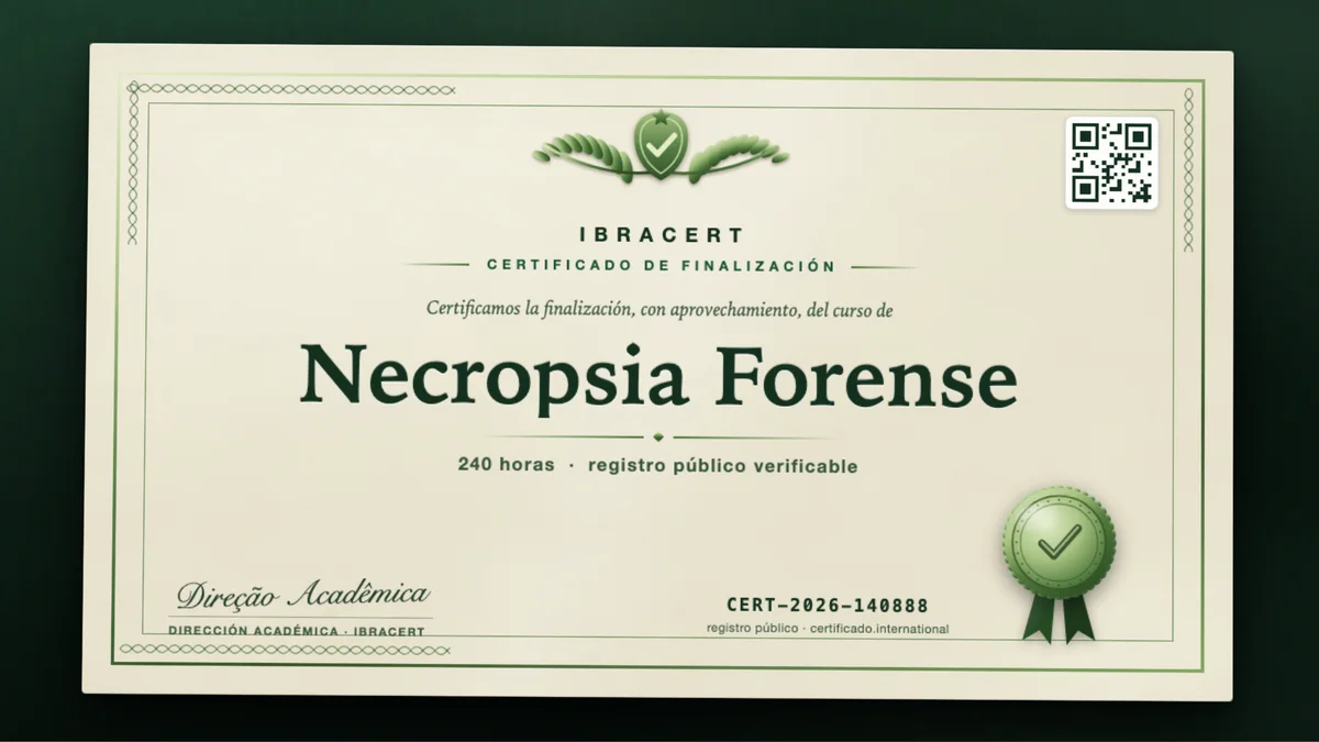 Portada del curso Necropsia Forense