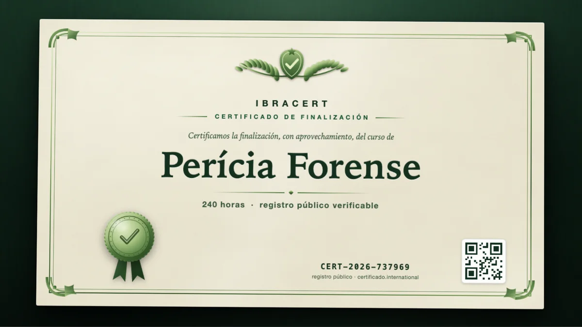 Portada del curso Perícia Forense