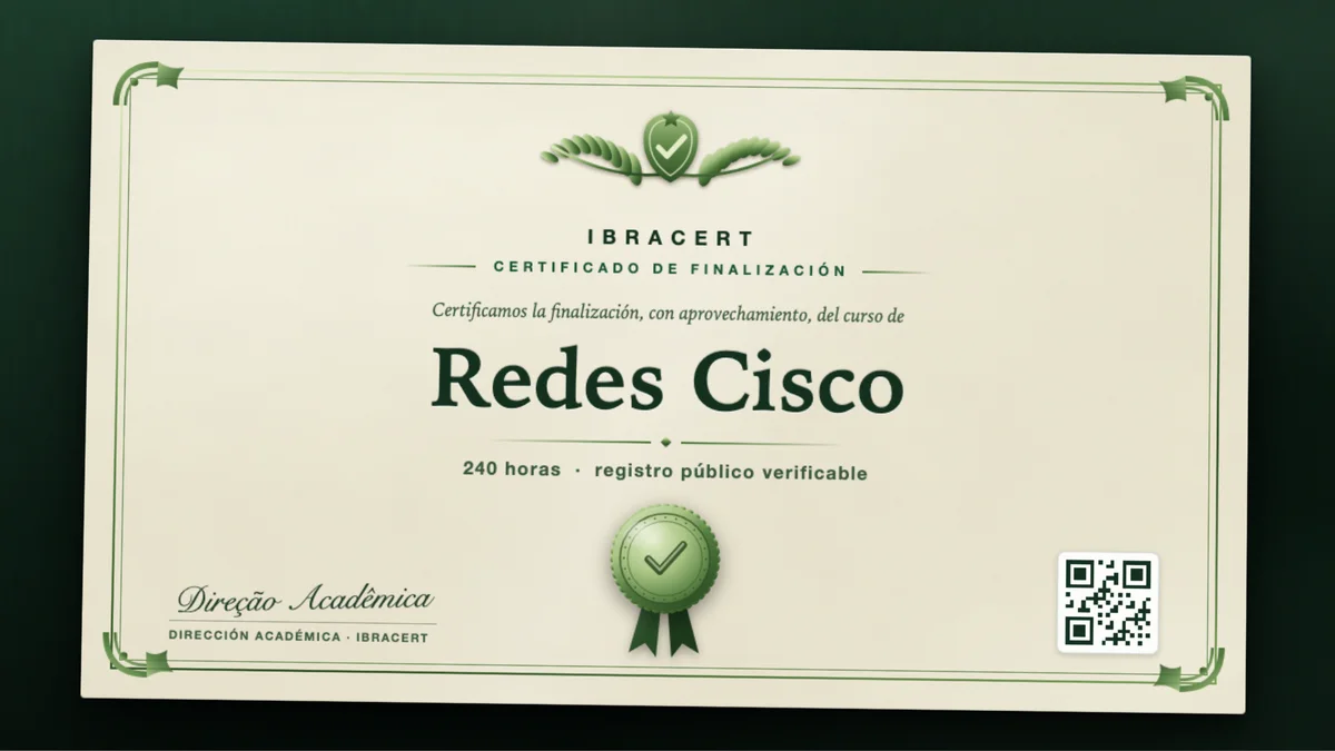 Portada del curso Redes Cisco